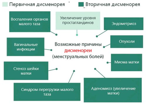 Знеболюючі таблетки при місячних